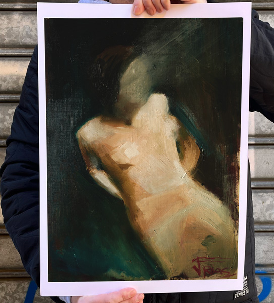 Juano Frías tattoo artist oil painter ”Fade Away” – Limited Edition Fine Art Print 3 ”Fade Away” – Limited Edition Fine Art Print - Imagen 3