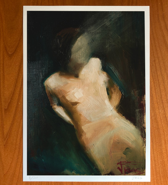 Juano Frías tattoo artist oil painter ”Fade Away” – Limited Edition Fine Art Print 4 ”Fade Away” – Limited Edition Fine Art Print - Imagen 4