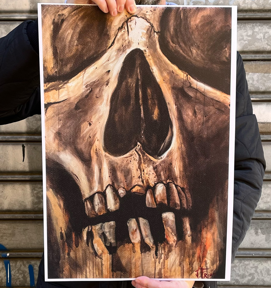Juano Frías tattoo artist oil painter “Remains” – Limited Edition Fine Art Print 1 “Remains” – Limited Edition Fine Art Print