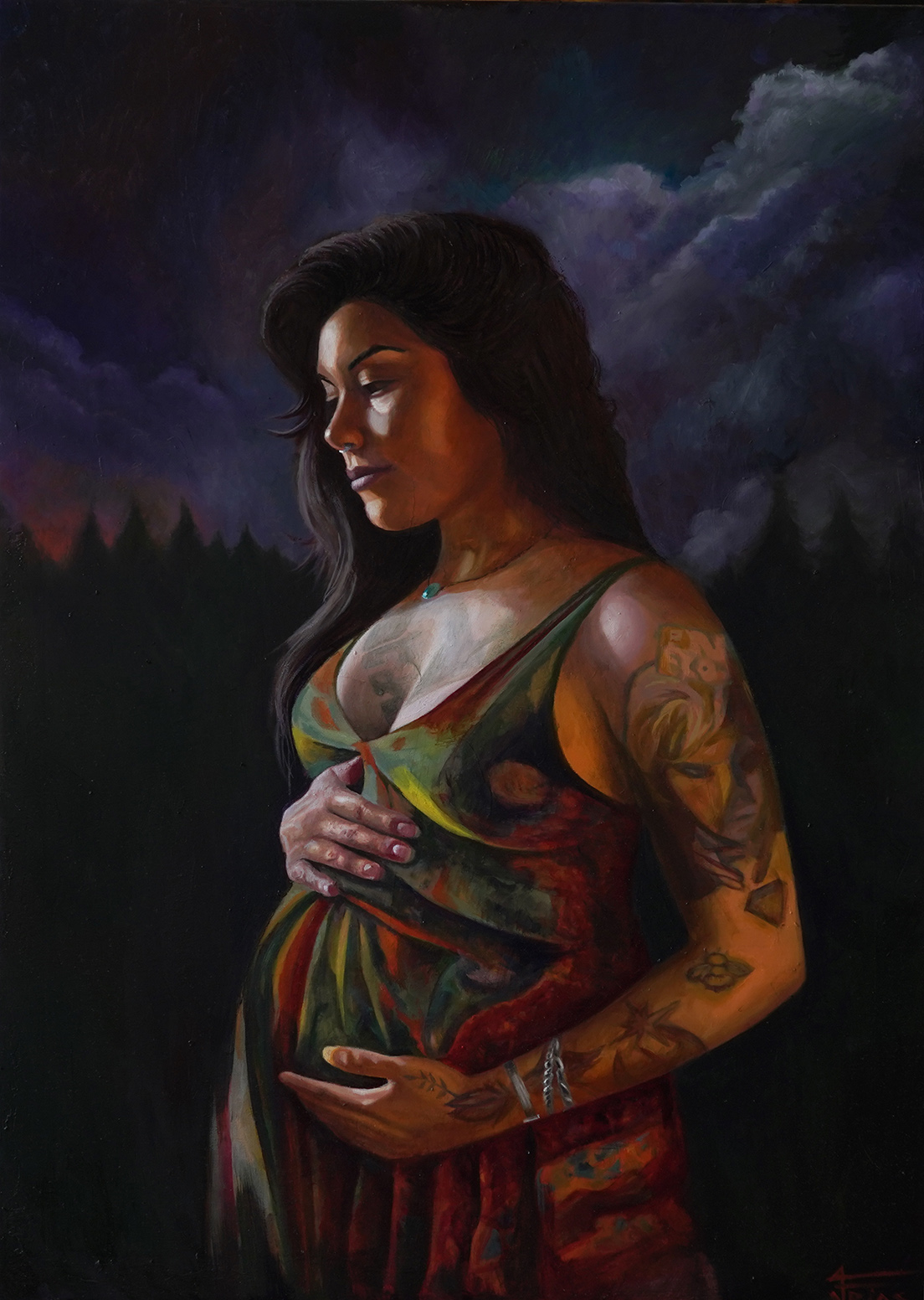 Juano Frías tattoo artist oil painter home 4 Emotional oil portraiture course