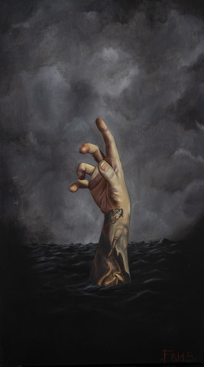 The Call of the Abyss — a hand reaching up out of dark water