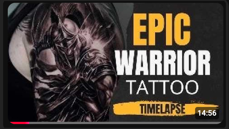 Epic Warrior Tattoo — Timelapse